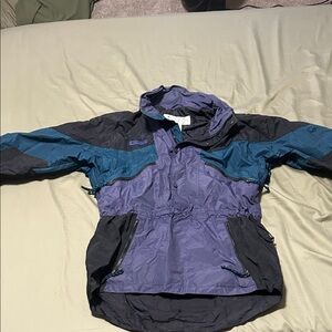 Men's Vintage Blue and Purple Columbia Ski Jacket